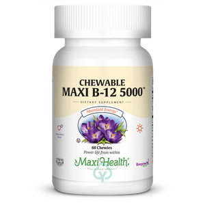 Maxi Health Chewable B12 5000 60 Chews Abundant Energy