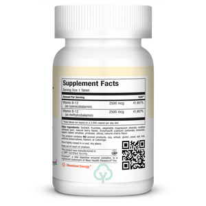 Maxi Health Chewable B12 5000 60 Chews Abundant Energy