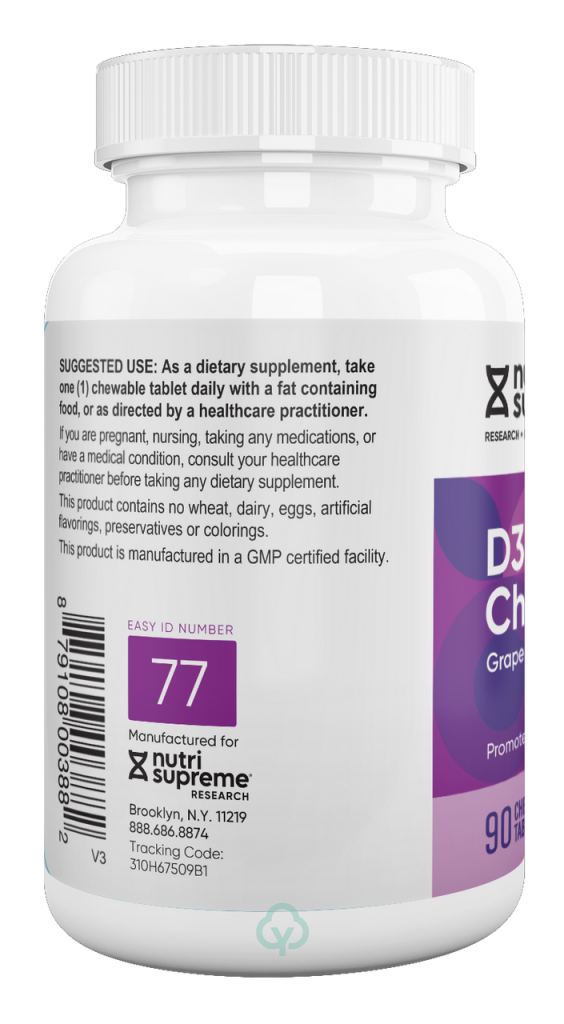 Nutri Supreme K2 D3 Chews 90 Healthy Arteries