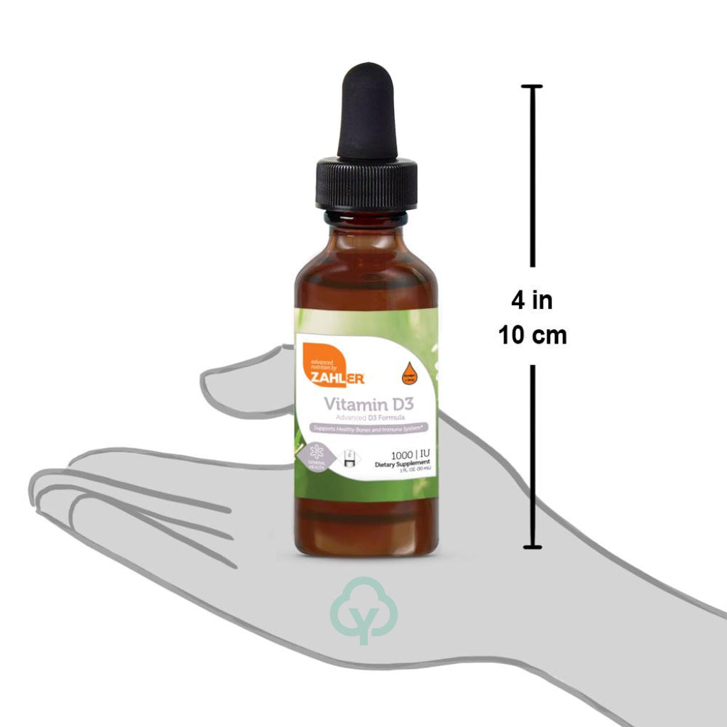 Zahler Vitamin D3 1000 Iu (1Oz.) 30Ml Liquid General Health